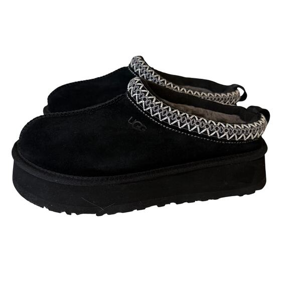UGG Size 8 Tasman II Black Platform slipper Shoes size 8 - Picture 1 of 7